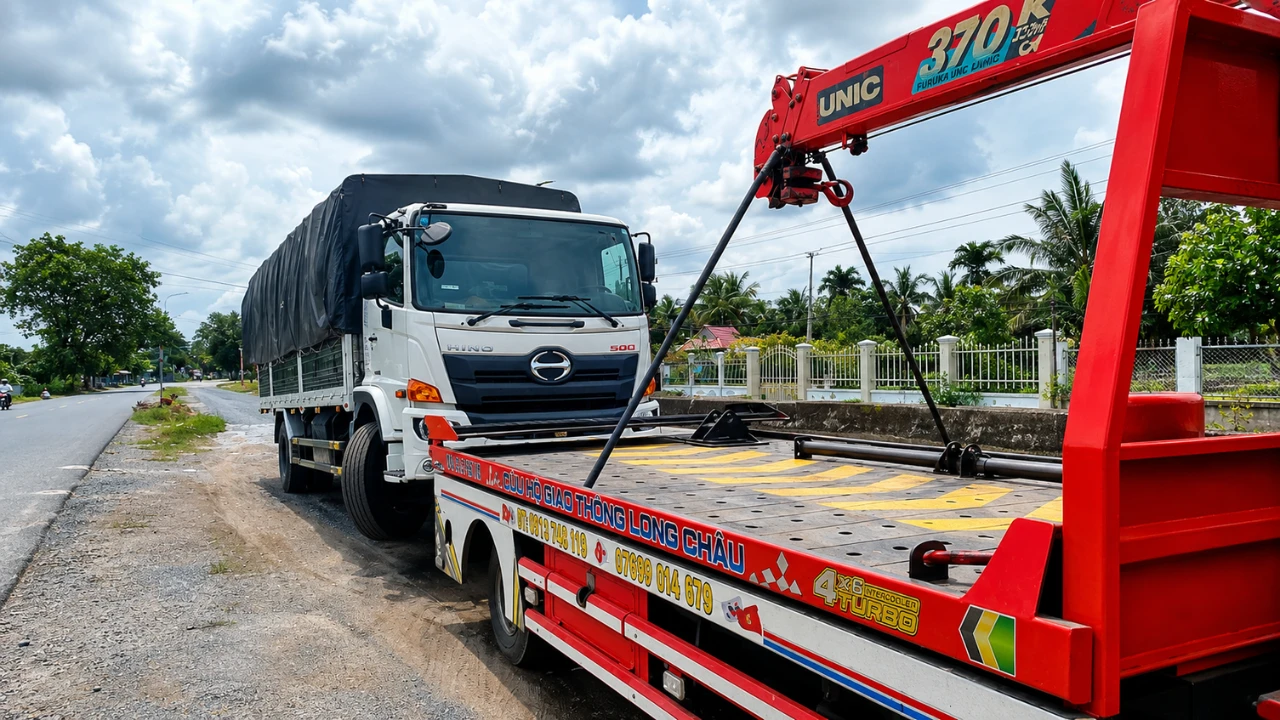 Cứu Hộ Xe Tải Bàu Bàng 24/7, Điều Xe Theo Hiện Trạng
