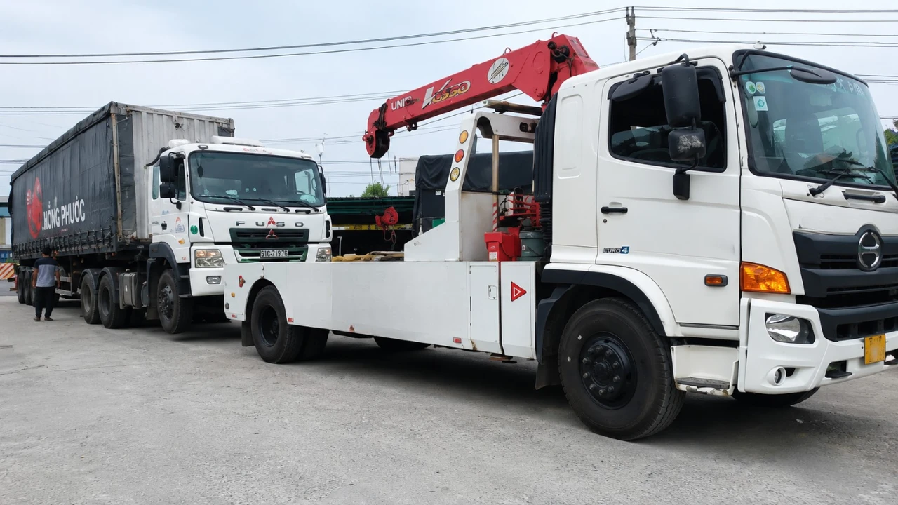 Tình huống cứu hộ xe tải thường gặp tại Bến Cát