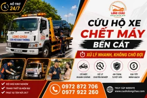 Cứu hộ xe chết máy Bến Cát