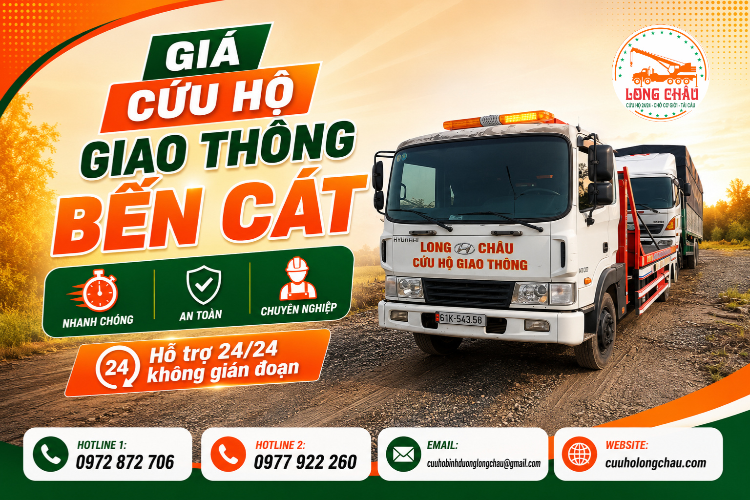 giá cứu hộ giao thông bến cát
