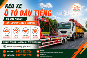 kéo xe ô tô dầu tiếng