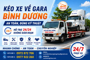 kéo xe về gara bình dương